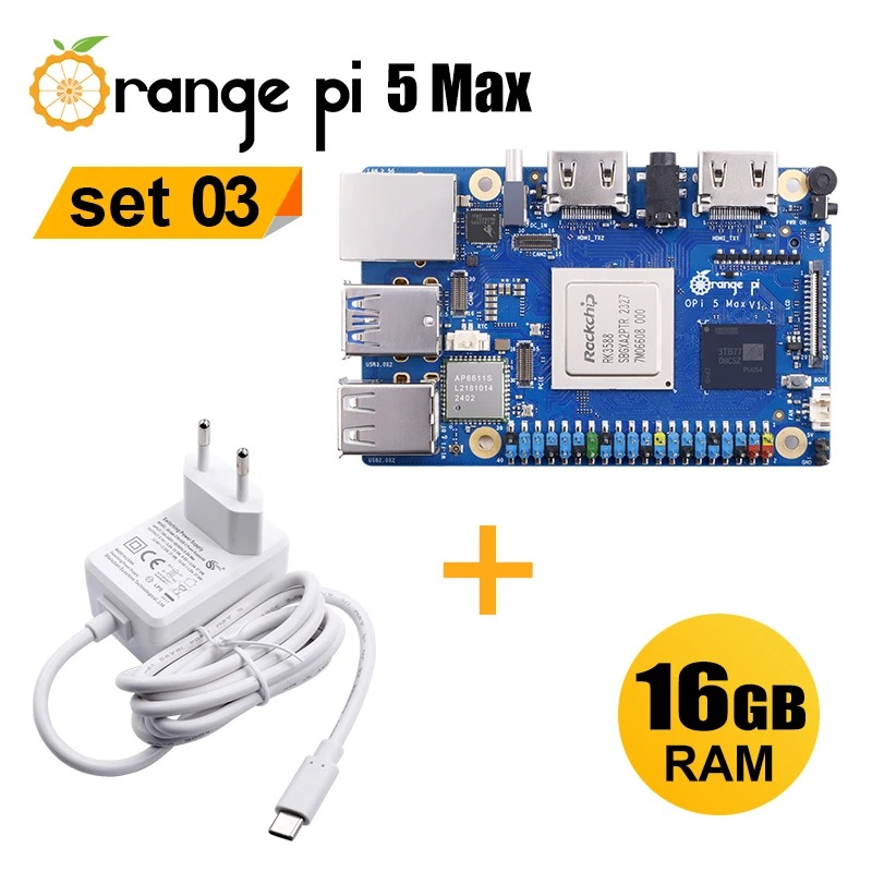 Placa de Desenvolvimento RoRuS - Orange Pi 5 Max Rk3588 avaliação e preço